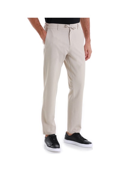 Hatemoğlu Bej Dinamik Fit Desenli Yandan Cepli Jogger Pantolon 29223024c003 G72 Bej