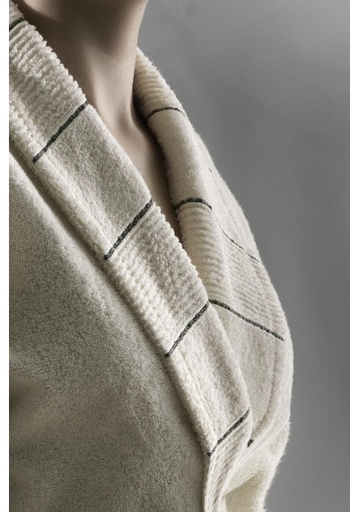 Carmine Robe Cream - Ekstra Yumusak, Modern Ve Ozel Tasarim %100 Krem