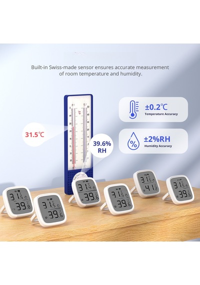 Sonoff Snzb-02d Akıllı Ev İçin Zigbee Sıcaklık Ve Nem Sensörü, Ses Kontrollü