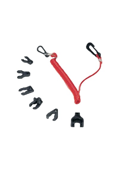 Set Kill Switch Key W/Coil Lanyard - F/Omc/Joh/Evi