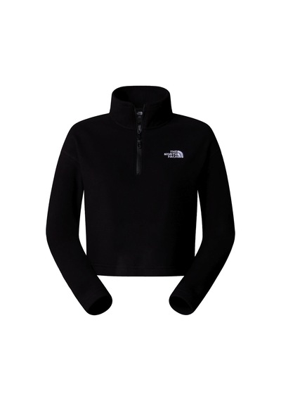 The North Face Kadın 100 Glacıer Cropped Yarım Fermuar Sweatshirt Nf0a855n4h01 001