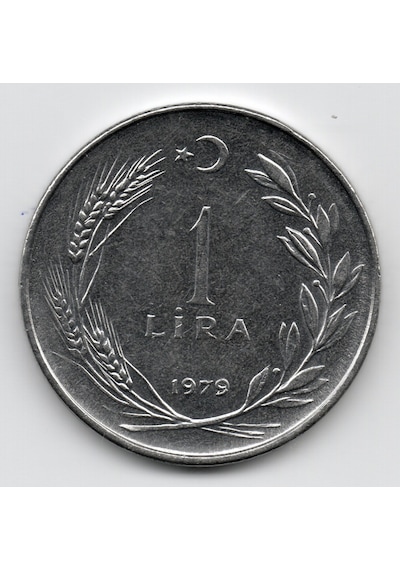 1 Lira 1979 Çil Eski Madeni Para