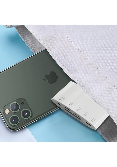 Ally Nk-1040+plus Apple Uyumlu iPhone Lightning To Sd/tf Card Usb Kamera Adaptörü- 5775
