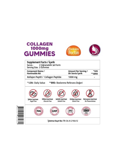 Collagen 1000 Mg 60 Gummies