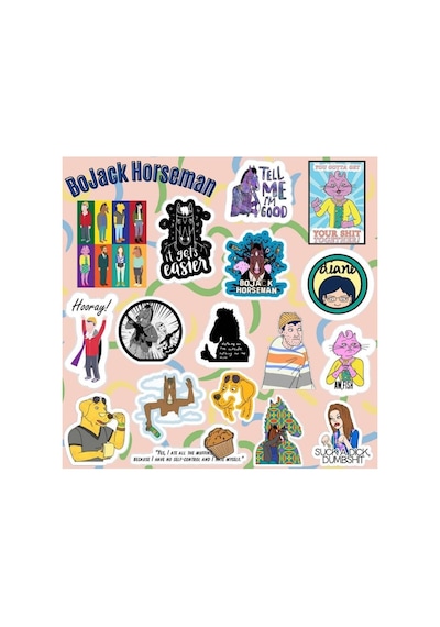 Lexroo Bojack Horseman Sticker Seti Laptop Notebook Telefon Etiket Journal