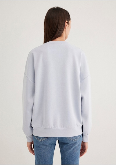 Mavi Kadın Oversize Sweatshırt Halogen Blue 168837-89201 Mavi