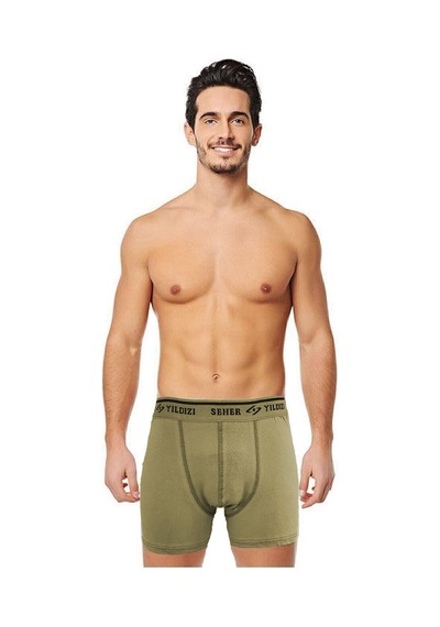 Erkek Pamuklu Likralı Boxer 6 Lı Paket 001