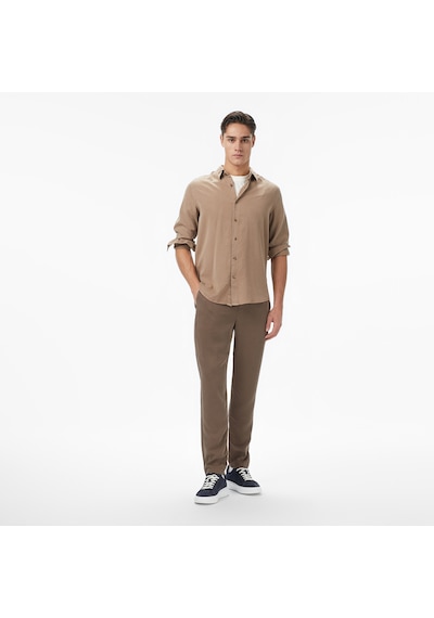 Nautica Erkek Bej Classic Fit Gömlek Düz W57536t Bej