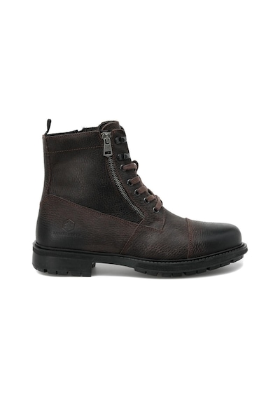 Lumberjack Ramones Kahve Hakiki Deri Comfort Casual Fermuarlı Erkek Bot Kahve
