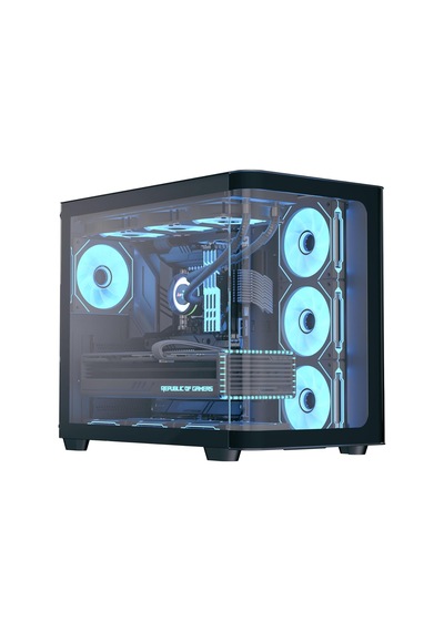 P500c Orta Kule Çift Odacıklı Pc Kasası 4 Önceden Kurulmuş Fanlar Yüksek Hava Akımı Panoramik T
