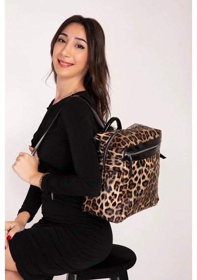 Gondol Kadın Sırt Ve El Çantası Gp.1492 Leopar