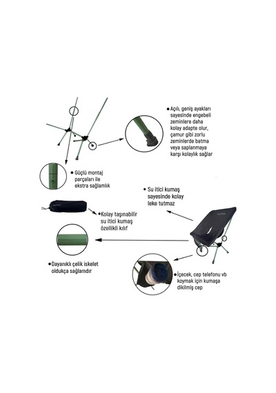 Platan Chair Ones-hp Mini Katlanır Sandalye Diğer