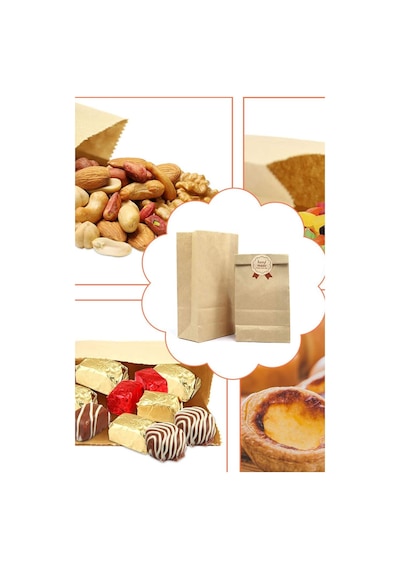 25 Adet 10x17 Dik Duran Kalın Kraft Sunumluk Kese Kağıdı Düğün, Nişan, Kına Vs. Uygundur 10 X 16
