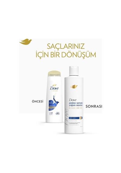Dove Şampuan Amino Serum Yoğun Onarıcı 375 Ml Beyaz