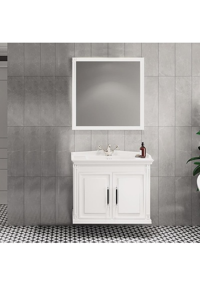 Denko Albatros 80 Cm Mdf Beyaz Banyo Dolabı Takımı (524943990) Beyaz Denko Albatros 80 Cm Mdf Beyaz Banyo Dolabı Takımı (524943990) Beyaz