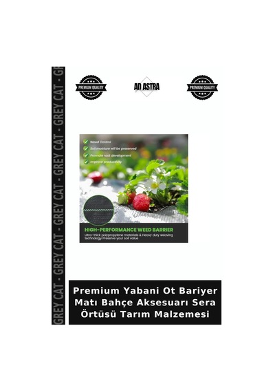 Premium Yabani Ot Bariyer Matı Bahçe Aksesuarı Sera Örtüsü Tarım Malzemesi