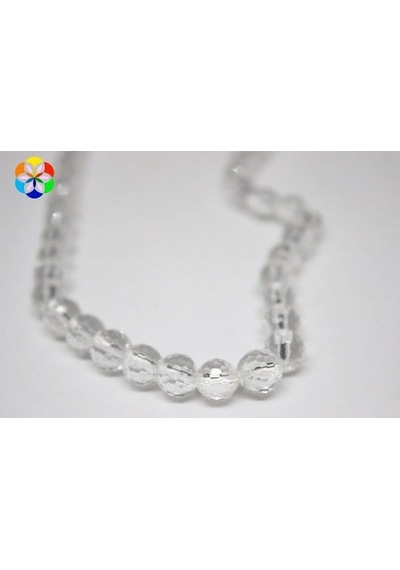 Kristal Kuvars Taşı Faset Kesim Dizi 8mm Kahverengi