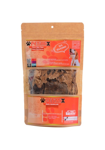 Petimix Dana Ciğer Cipsi Köpek Ödül Maması 100 G