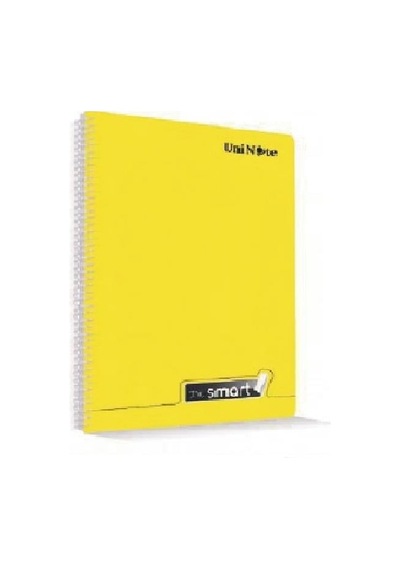 I'am Smart Plastik Kapak Spiralli 60 Yaprak Kareli A4 Defter 12'li Paket
