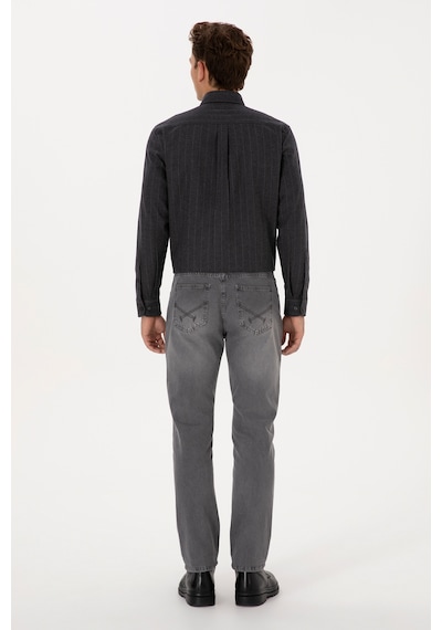 U.S. Polo Assn. Erkek Gri Straight Fit Jean Pantolon 50316562-DN0025 U.S. Polo Assn. Erkek Gri Straight Fit Jean Pantolon 50316562-DN0025