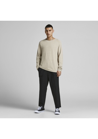 Jack & Jones Bisiklet Yaka Kazak-Hill 12157321 Oatmeal Ekru