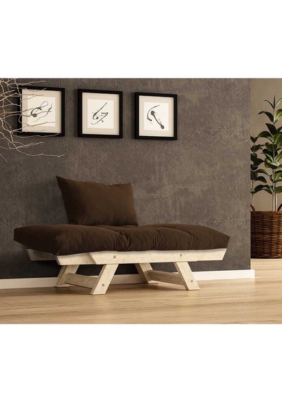 Woodesk Adalar Masif Natural-kahve Renk Berjer Cpt8144-140 Kahverengi