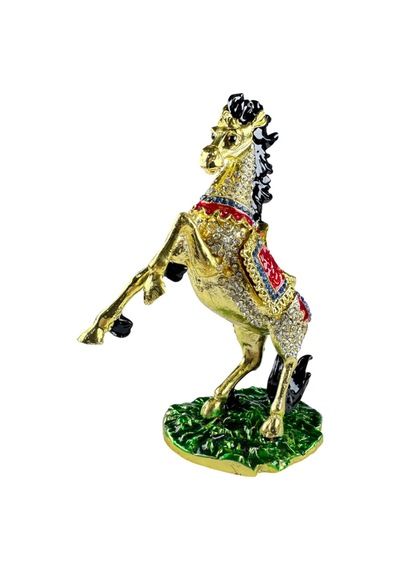 Şahlanan At Biblo Gold Taş Detaylı Dekoratif Obje 15 10 CM