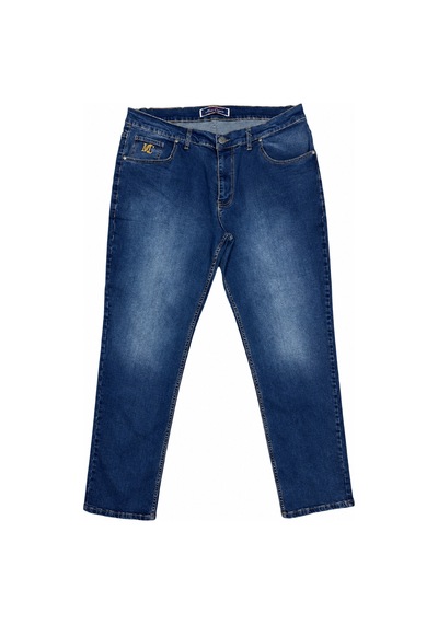 Annex Büyük Beden Cepli Boru Paça Erkek Denim Pantolon Kahverengi