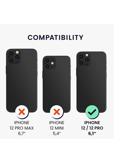 Teknomoda Teknomoda Apple Uyumlu iPhone 12 PRO Kılıf Boyun Omuz Askılı iPli Anti Şok Köşe Korumalı Şeffaf Silikon