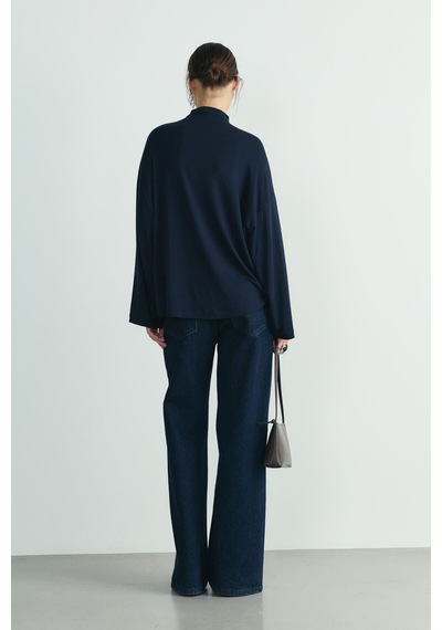 Suud Collection Lacivert Olivia Bluz