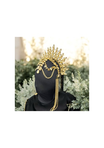 Alınlıklı Taç Büyük Gelin,kına,nişan,söz,after,bride,party Taç Sarı - 694987365 Sarı