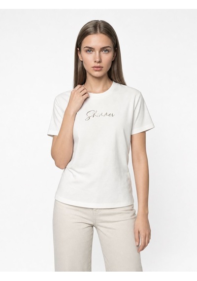 LOFT Boxy Fit Kadın Tshirt K.kol Ekru