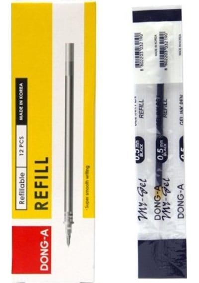 Siyah My Gel 0.5Mm Ince Iğne Uçlu Jel Kalem Yedeği 1 Adet Dong-A