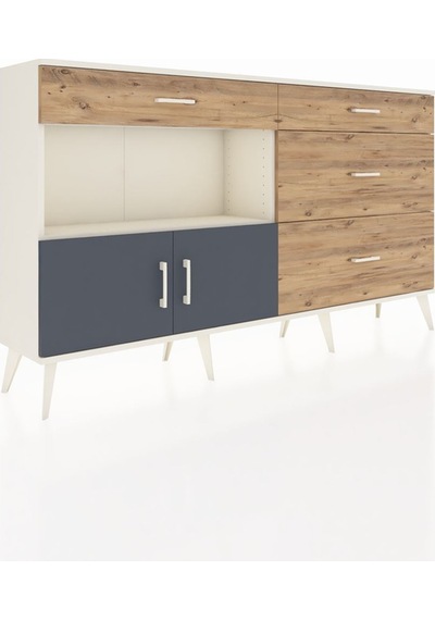 Arges Konsol Tek Raflı 4 Çekmeceli 2 Kapaklı 176x30x99 Aytaşı-ant Aytaşı-antrasit/çam Arges Konsol Tek Raflı 4 Çekmeceli 2 Kapaklı 176x30x99 Aytaşı-ant Aytaşı-antrasit/çam