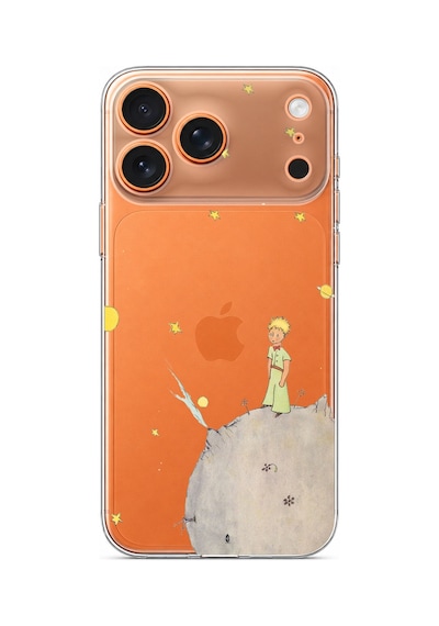 İphone 17 Pro Max Uyumlu Küçük Prens Tasarımlı Baskılı Silikon Kılıf Renkli