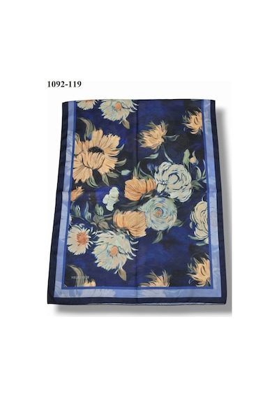 Velscarfs Soft Pamuk Şal Lacivert 1092-119 Çok Renkli