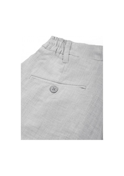 Deepsea Erkek Koyu Gri Likralı Beli Lastikli & İpli Dar Kesim Şık Kumaş Pantolon 2600572