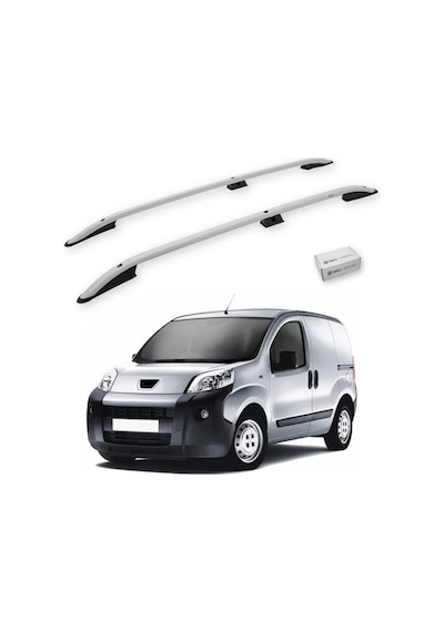 Turtle Peugeot Bipper 2008-2018 Tavan Çıtası Crown Gri