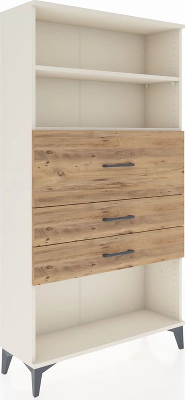 Arges Dolap 2 Raflı 3 Çekmeceli 88x30x163 Aytaşı-çam Aytaşı