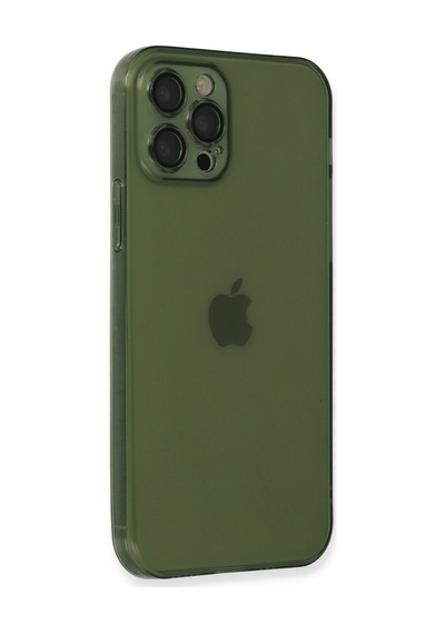 Apple iPhone Uyumlu - 12 Pro Max Kılıf Fly Lens Silikon - Yeşil