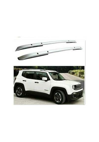 Jeep Renegade 2014 Sonrası Tavan Çıtası Gümüş