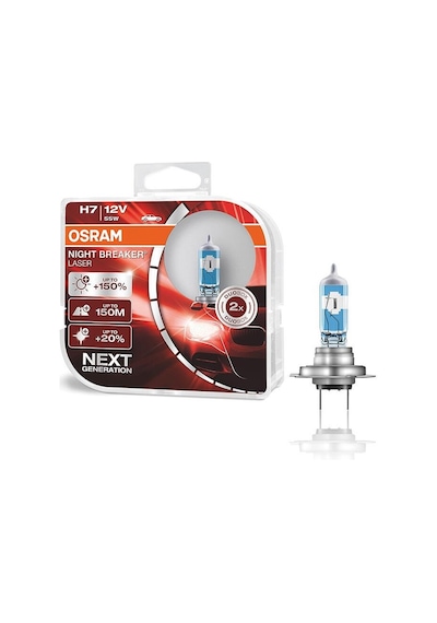 Osram 64210Nl H7 12V 55W Tk Nıght Breaker Laser %150 Fazla Işık