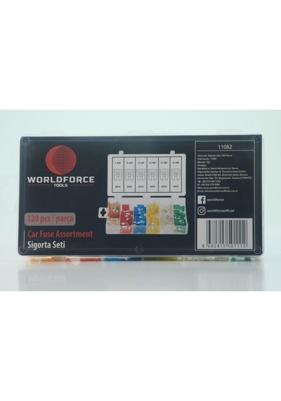 Worldforce 120 Parça Sigorta Seti Oto Sigorta Seti Standard Boy N11.1172