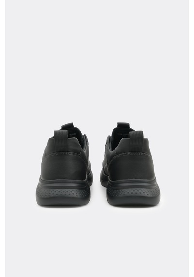 Derinet İthal Malzeme Akıllı Bağcık Erkek Sneaker Siyah Siyah