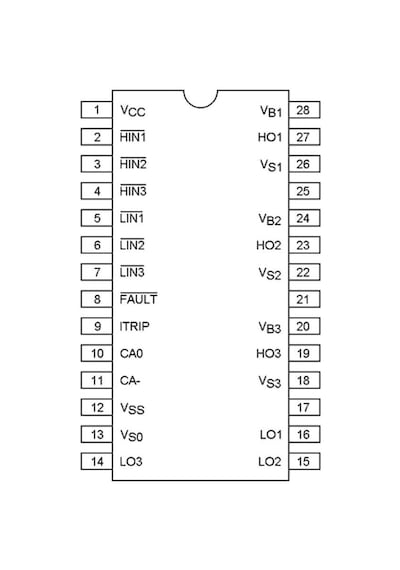 Ir2132 Dıp-28 3 Faz Mosfet Sürücü Entegresi