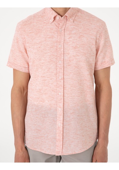 Pierre Cardin Erkek Mercan Gömlek Kısa Kollu 50307067-vr186 Mercan