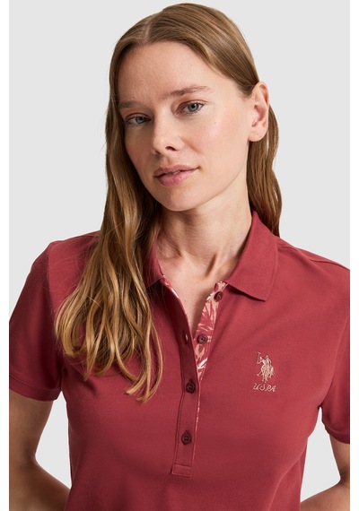 U.s. Polo Assn. Kadın Fuşya Tişört Basic 50326475-vr023 Fusya
