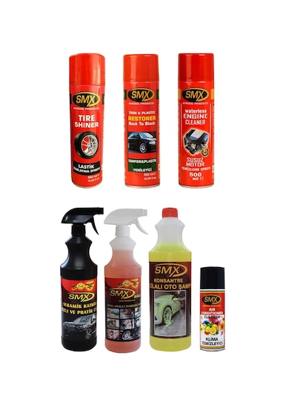 SMX Susuz Motor Temizleme Spreyi / Lastik Parlatıcı / Tampon Yeni