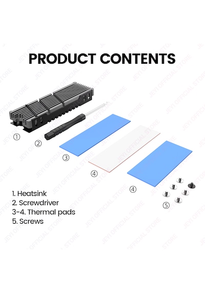 Jeyı Ssd Soğutucu 2280 M.2 Nvme Radyatör Magnezyum+alüminyum İ002