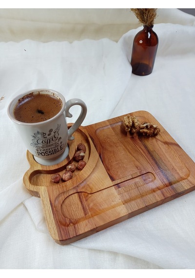 Caffetta Ahşap Servis Sunum Ahşap